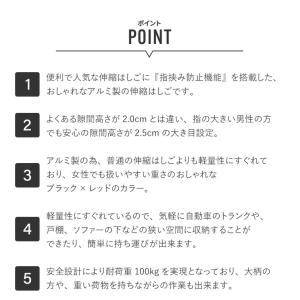 アルミ伸縮はしご 13段 はしご 伸縮 脚立 ...の詳細画像1