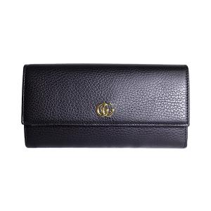 グッチ GUCCI 長財布 レディース 456116-CAO0G-1000 ブラック 送料無料｜recommendo