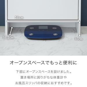 日本製 サニタリーチェスト 奥行20cm フラ...の詳細画像5