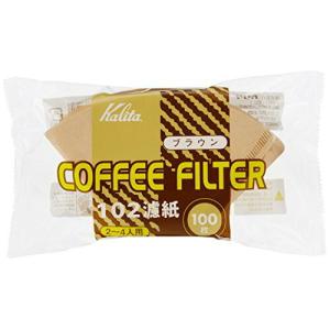 カリタ コーヒーフィルター 102濾紙 ロシ 100枚入 ブラウン｜recommendo