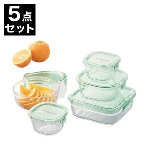 iwaki（イワキ） 保存容器 耐熱ガラス おしゃれ パック＆レンジ 角型 3