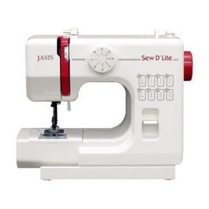 ジャノメ 電動ミシン JA525 sew D'Lite ミシン 簡単 オススメ 軽量 コンパクト 編み物 糸 縫い糸 便利 電動 プレゼント ギフト 初心者 中級者 上級者