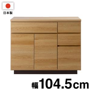 大川家具 日本製 float スクエア キャビネット 幅104.5 PC用タイプ スクエア 木目調 木製 ラック 収納 リビング 大容量 ワイド 本棚 ブックラック 代引不可
