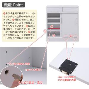 SIRO 引戸式カウンター下収納キャビネット ...の詳細画像3