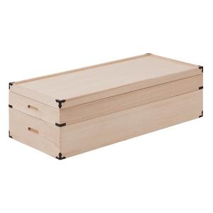 桐 衣裳箱 1段 高さ17cm 幅88cm 隅金具付 桐ケース 衣装ケース 押入れ