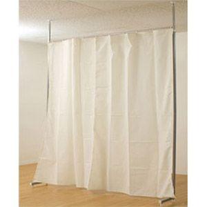 突っ張り間仕切りカーテン　オフホワイト NJ-0061
