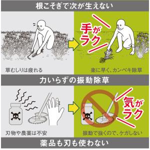 ムサシ 充電式 除草バイブレーター 専用ハンド...の詳細画像5