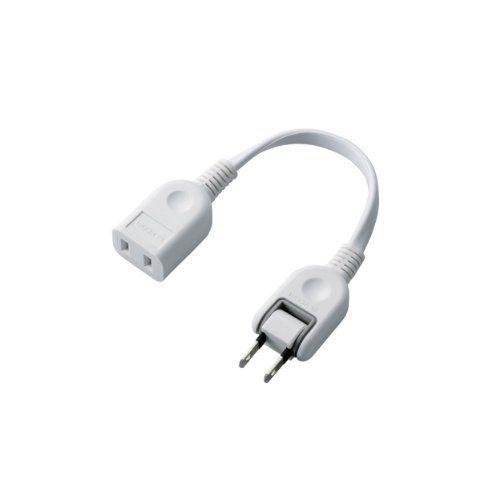 エレコム ケーブル/コネクタ ACアダプタ用 電源延長コード/2P/1個口/ホワイト T-ADR1W...