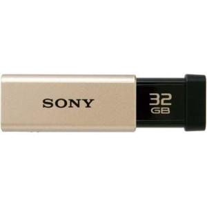 SONY USB3.0対応 ノックスライド式高速USBメモリー 32GB キャップレス ゴールド USM32GT N｜recommendo