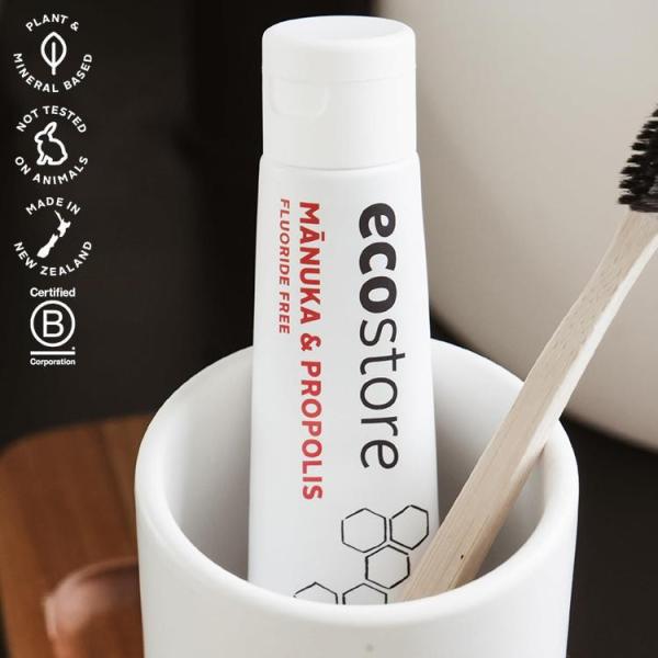 単品3個セット ecostore トゥースペースト マヌカ&amp;プロポリス 100g エコストア オーラ...