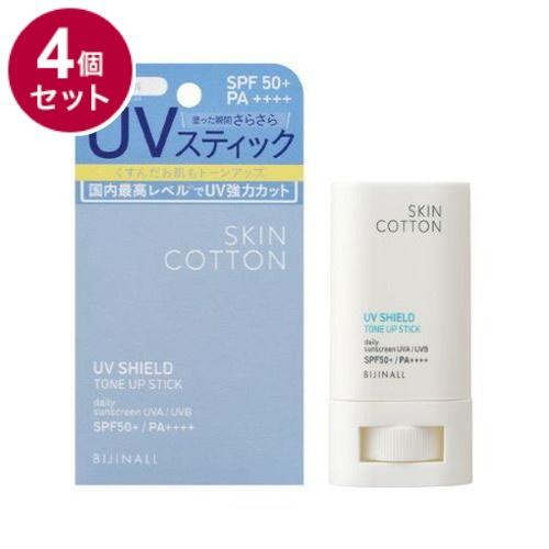 単品4個セット SKINCOTTON スキンコットン UVシールドトーンアップスティック 無香料タイ...