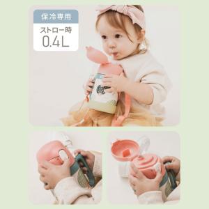 ピーコック 水筒 保冷 キッズ ストロー 40...の詳細画像4
