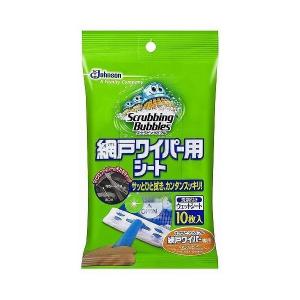 スクラビングバブル 網戸ワイパー用シート 10枚入 日用品 掃除用品 住居用 掃除用品 窓・網戸用クリーナー ジョンソン｜recommendo