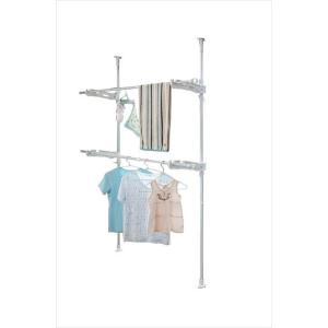 セキスイ 突張式窓枠物干しテラス窓用2段 TMT102 代引不可 代引不可