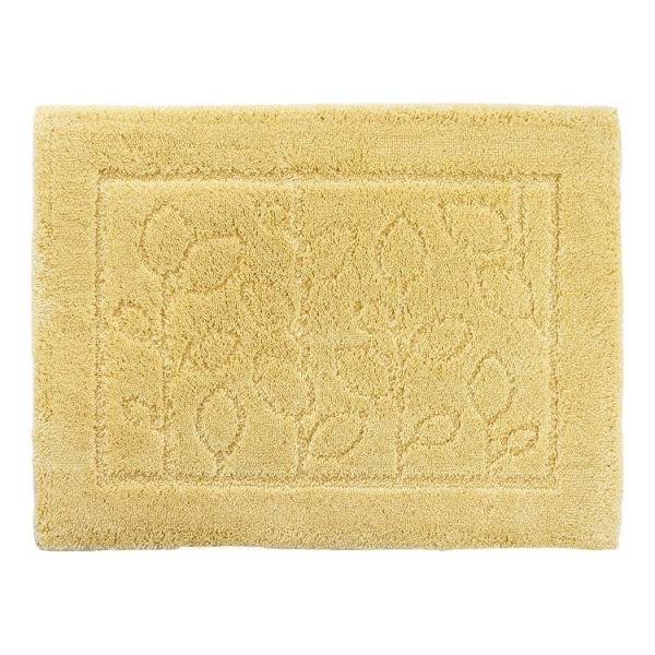 オカ 乾度良好 ファイン バスマット すぐにサラサラ、足にふんわり抗菌バスマット イエロー 代引不可