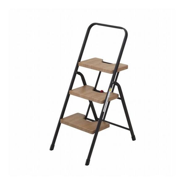 シービージャパン フォールディングステップ 3段 オーク折りたたみ 脚立 スリム 折り畳み モダン ...