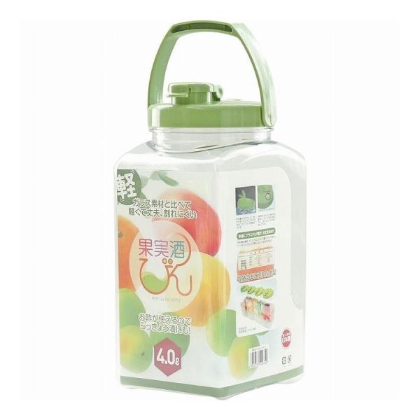 タケヤ化学工業 果実酒びん S型 4.0L みどり 代引不可