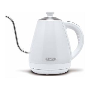 D-STYLIST 電気カフェケトル 1L KK-00535 保温 温度設定 細口 ステンレス ドリップケトル カフェケトル 電気ポット 湯沸し器 電気ケトル
