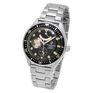 バロック baroque 日本製 国産 BA3006S-02M BA3006 ブラック 時計 ウォッチ 腕時計 200m防水 国産腕時計 メンズ腕時計｜recommendo