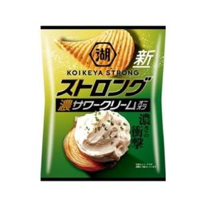 湖池屋 ストロング ポテトチップス 濃サワークリームオニオン 55g x12 12個セット 代引不可｜recommendo