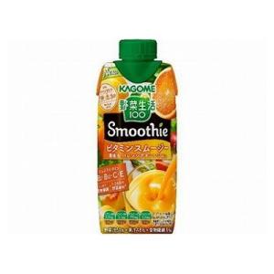 12個セット カゴメ 野菜100Vスムージ黄桃オレンジ 330ml x12 代引不可