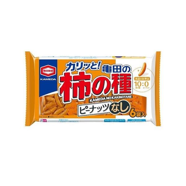 単品12個セット 亀田 柿の種 ピーナッツなし 6袋詰 135gx12 まとめ買い まとめ売り お徳...
