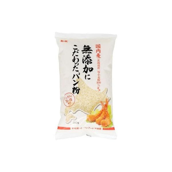 10個セット K&amp;K 国内麦 無添加にこだわったパン粉 180g x10 まとめ売り セット販売 お...