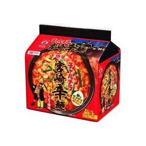 チャルメラ 明星 宮崎辛麺 激辛しょうゆ味 5食パック 明星食品 宮崎