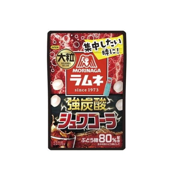 単品10個セット 森永製菓 大粒ラムネ 強炭酸シュワコーラ 25g 代引不可