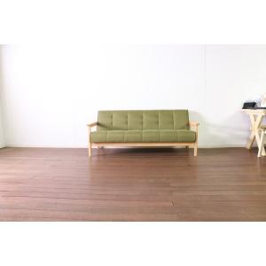 レトロソファ 3人掛け 幅170 奥行73 高...の詳細画像1