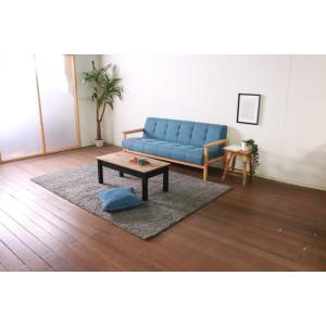 レトロソファ 3人掛け 幅170 奥行73 高...の詳細画像4