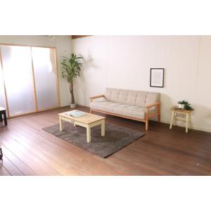 レトロソファ 3人掛け 幅170 奥行73 高...の詳細画像5