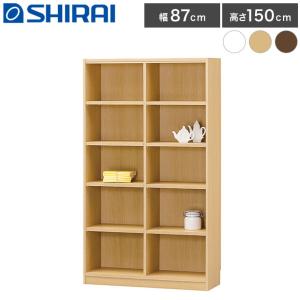 タナリオ 収納キャビネット 5段 幅87cm 高さ150cm ワイド シンプル 収納ラック フリーラック カラーボックス 本棚 棚 代引不可