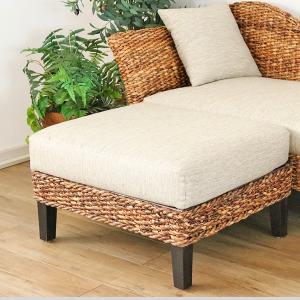 東京ラタン 天然籐ハイバックカウチソファ 幅120 クッション付き