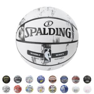 SPALDING バスケットボール 7号球 NBA公認 ラバー 野外 柄物