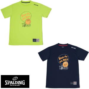 SPALDING Tシャツ-MESSAGE PLAY SMT180200 バスケットボール プラクティスシャツ