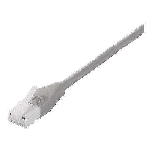 BUFFALO ツメ折れないCat6 LANケーブルやわらか 5m ライトグレー BL6TNY50L...