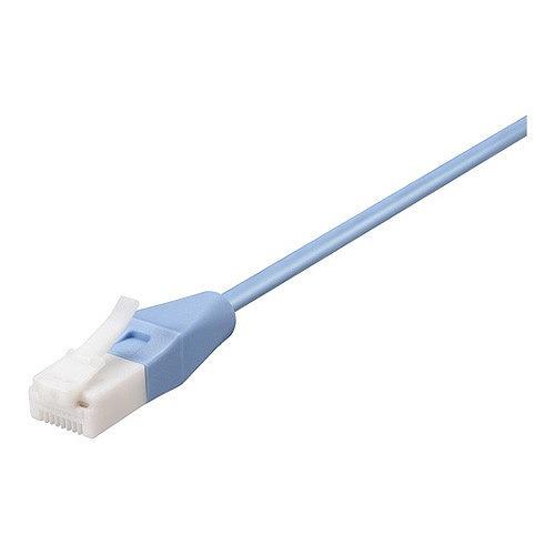 BUFFALO ツメ折れないCat5e LANケーブルやわらか 5m ブルー BL5ETNY50BL...