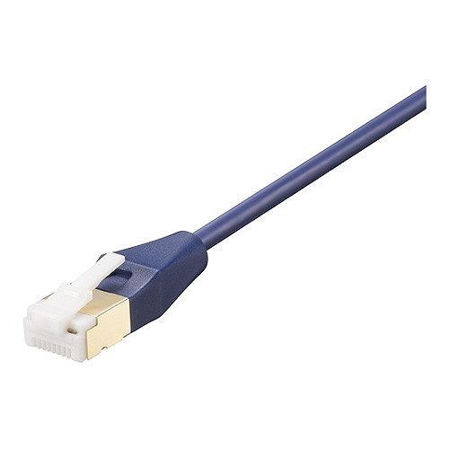 BUFFALO ツメ折れないCat8 LANケーブルスリム 5m ブルー BL8TS50BL 代引不...