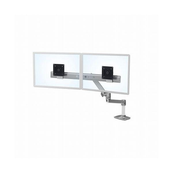 ERGOTRON LX Desk Dual Direct Arm、Polished Aluminum...