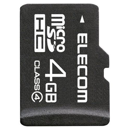 エレコム MicroSDHCカード/Class4/4GB/法人専用 代引不可