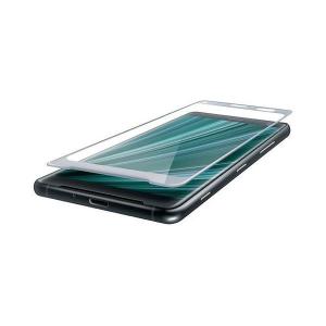 エレコム Xperia XZ3 フルカバーガラスフィルム 超強化 ブルーライトカット シルバー PM-XZ3FLGHBLRSV 代引不可｜recommendo