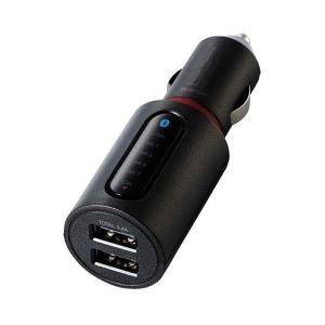 エレコム FMトランスミッター Bluetooth USB2ポート付 3.4A おまかせ充電 4チャンネル ブラック LAT-FMBT04BK 代引不可｜recommendo