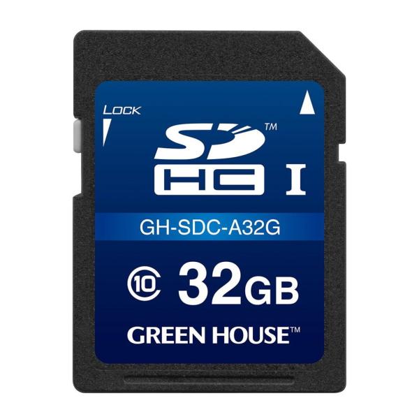 グリーンハウス ドラレコ/アクションカメラ向けSDHCカード 32GB GH-SDC-A32G 代引...