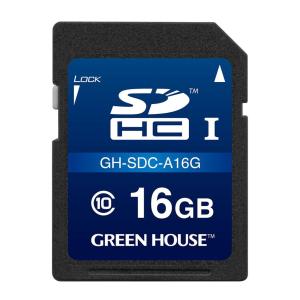 グリーンハウス ドラレコ/アクションカメラ向けSDHCカード 16GB GH-SDC-A16G 代引不可｜recommendo
