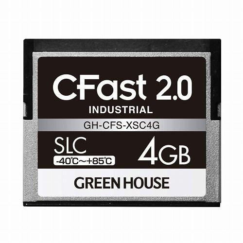 グリーンハウス CFast2.0 SLC -40~+85℃ 4GB GH-CFS-XSC4G 代引不...