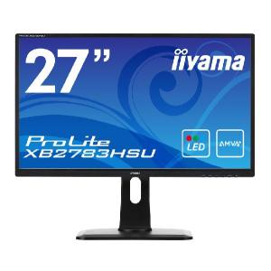 ＜ProLite＞AMVA+方式パネル+WLEDバックライト搭載ワイド液晶ディスプレイ イーヤマ XB2783HSU-B1｜recommendo