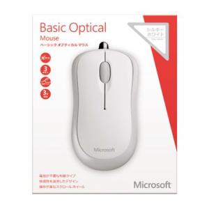 Basic Optical Mouse シルキー ホワイト 日本マイクロソフト P58-00070｜recommendo