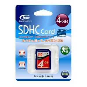 SDHCカード 4GB Class4 Team TG004G0SD24X｜recommendo