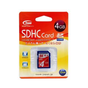 SDHCカード 4GB Class10 Team TG004G0SD28X｜recommendo